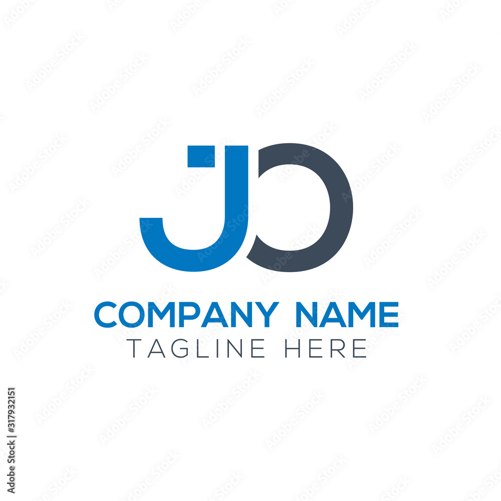 Creative letter JO Logo Design Vector Template. Initial Linked Letter JO Logo Design Creative letter JO Logo Design Vector Template. Initial Linked Letter JO Logo Design