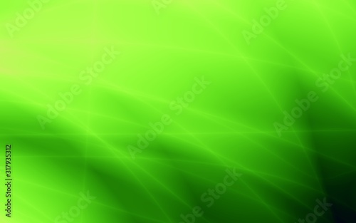 Green abstract background bright wave art grass pattern