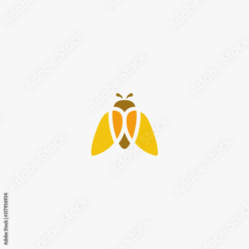 simple bug insect logo design inspiration