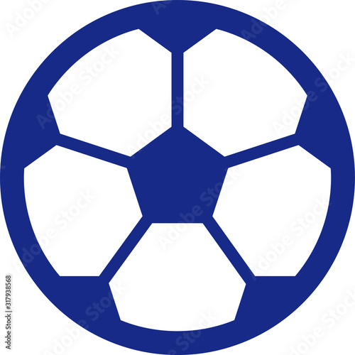 サッカーボールアイコンイラスト