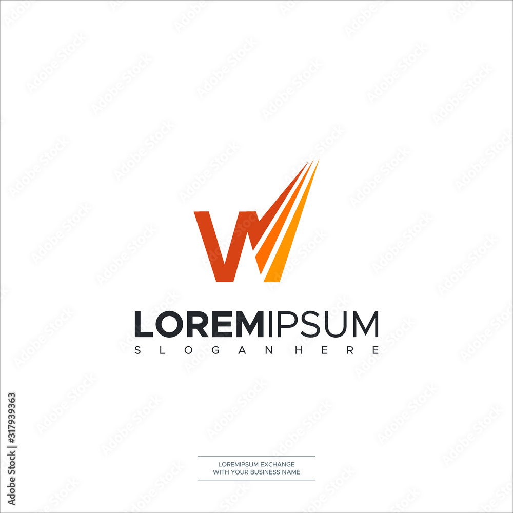 Logo design of W in vector for construction, home, real estate, building, property. Minimal awesome trendy professional logo design template on black background. Logo design of W in vector for construction, home, real estate, building, property. Minimal awesome trendy professional logo design template on black background.