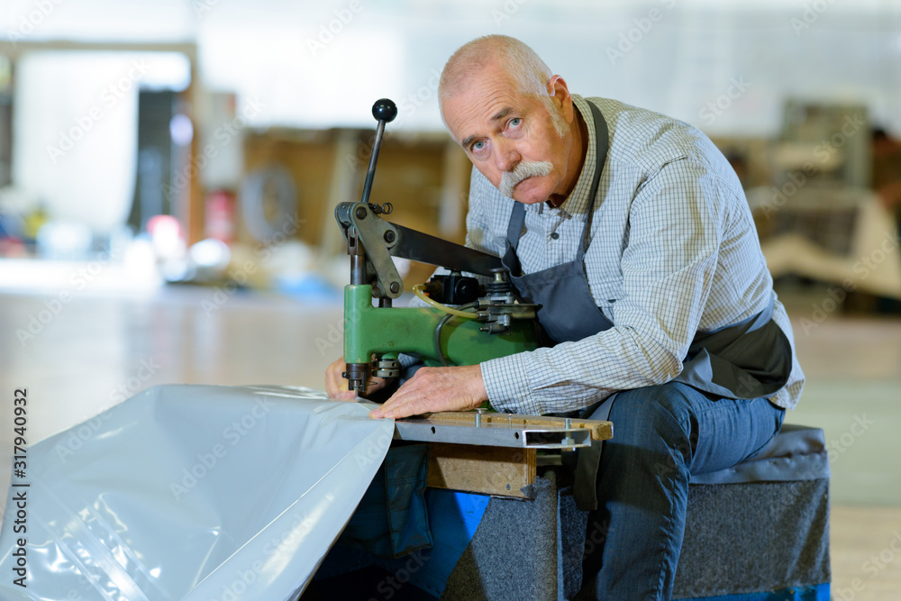 a man in a factory