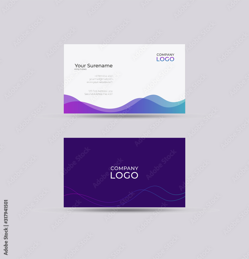 Fototapeta premium modern bussines card design template