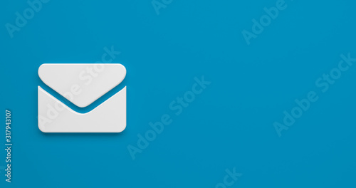 business contact as symbol for internet template - 3D Illustration