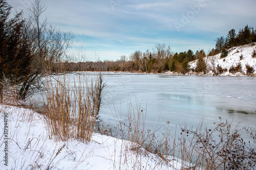 Wallpaper Mural Winter at the Aux Sable Torontodigital.ca