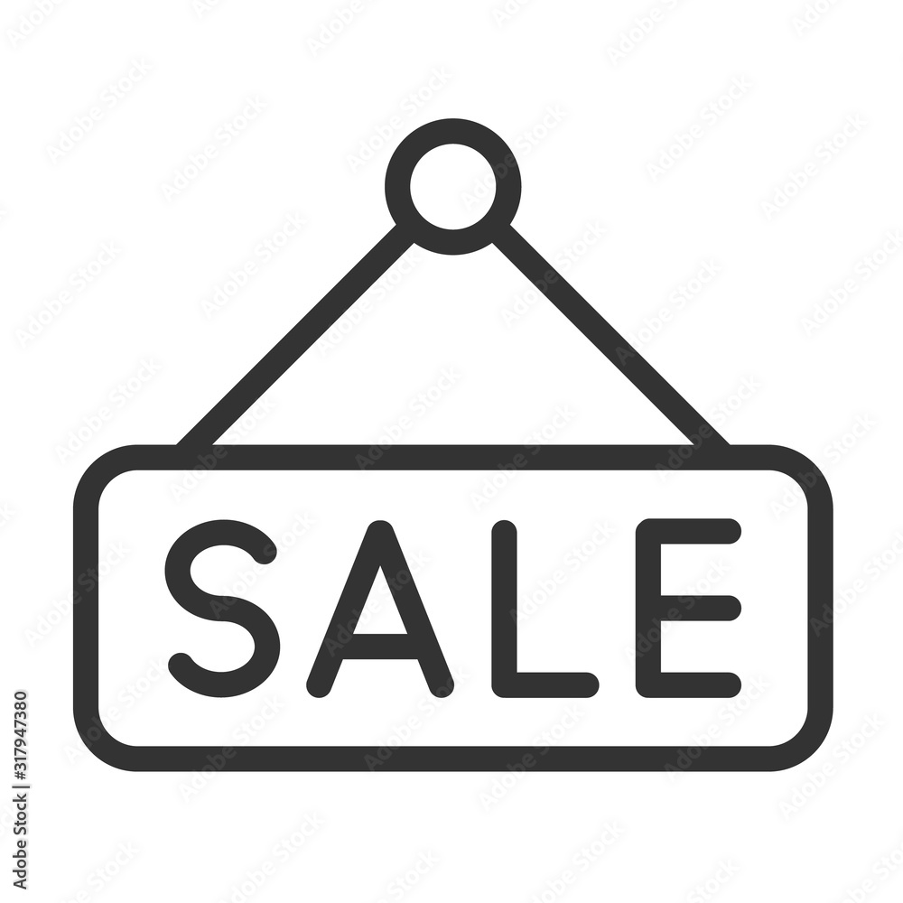 Sale hanging plate sign outline vector icon for web, mobile apps and ui design. Information plate for door with sale sign stock vector illustration. Linear illustration isolated on white background. Sale hanging plate sign outline vector icon for web, mobile apps and ui design. Information plate for door with sale sign stock vector illustration. Linear illustration isolated on white background.