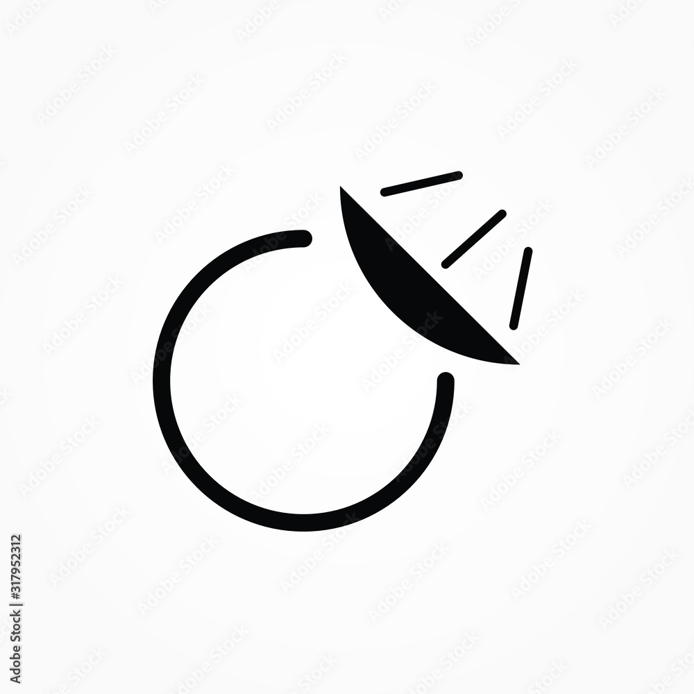 Signal transmission icon. Antenna or broadcasting tower and signal waves. Vector Illustration Signal transmission icon. Antenna or broadcasting tower and signal waves. Vector Illustration