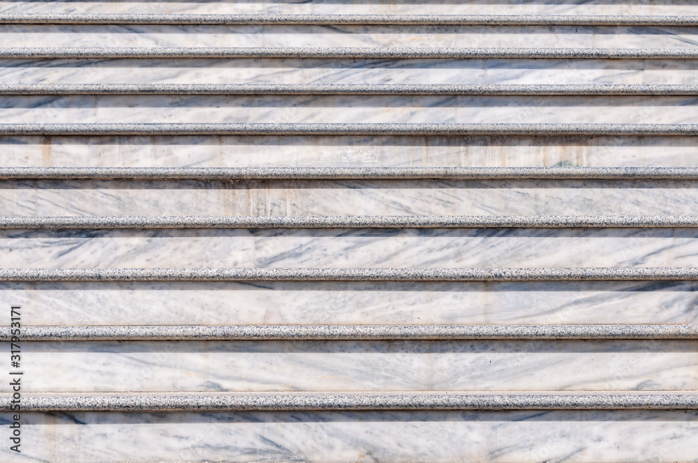 Marble steps, the rhythm of the stairs.
