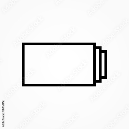 Document papers pile line icon, outline sign, linear style pictogram isolated on white background © suldev