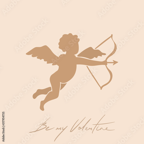 Abstract angel card in mini...