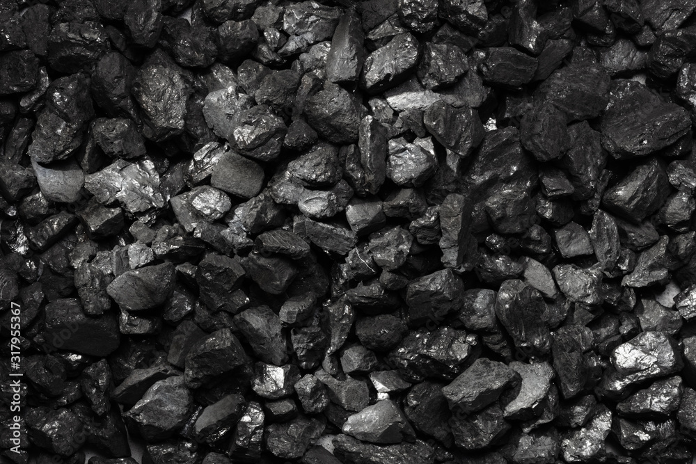 Natural black background of coal. Natural black background of coal.