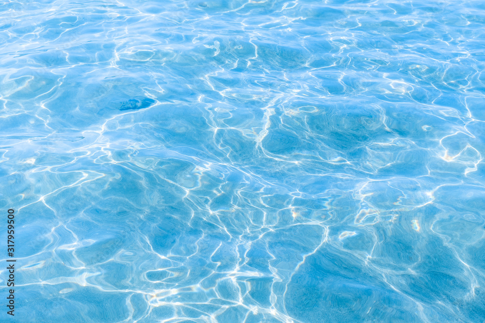 Obraz premium Surface of blue sea, background of ripped water