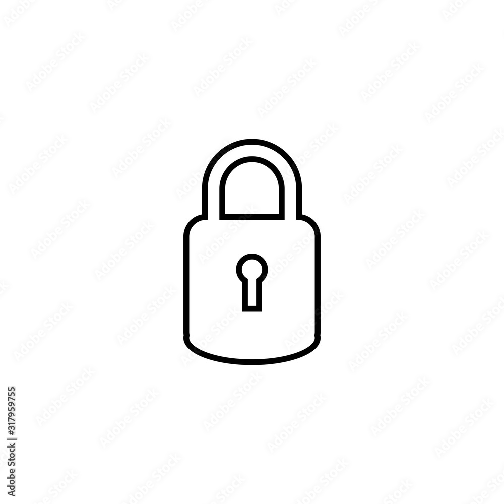 Padlock logo vector template illustration icon Padlock logo vector template illustration icon