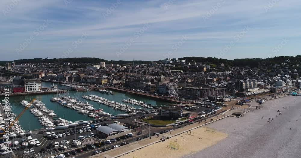 panorama of the port on the city coast, summer 2019 panorama of the port on the city coast, summer 2019