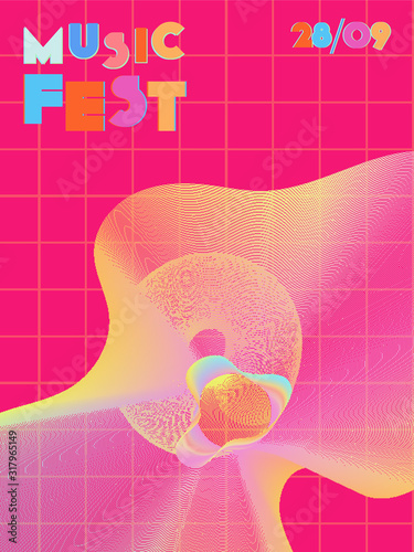 Music festival cover background.