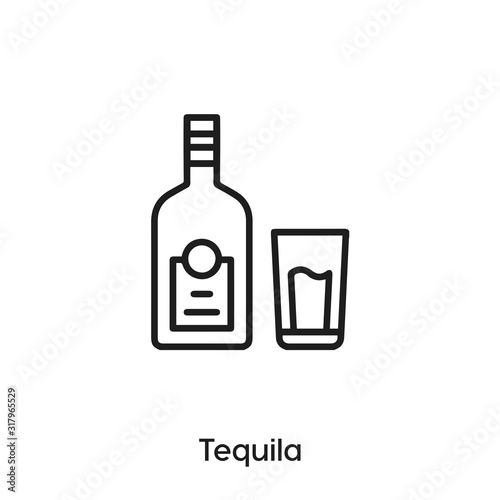 tequila icon vector . tequila symbol sign