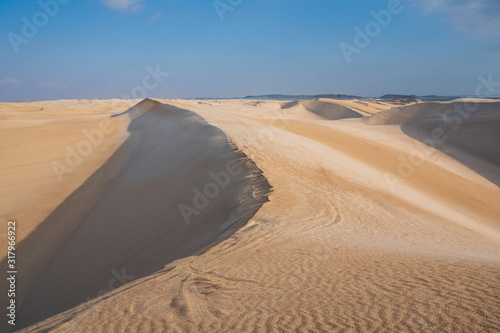 Beautiful sand dunes in Oman