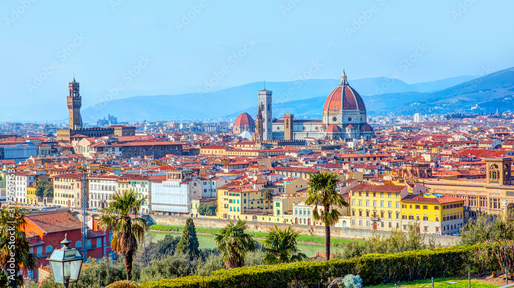 Florence Duomo. Basilica di Santa Maria del Fiore (Basilica of Saint Mary of the Flower) in Florence, Italy