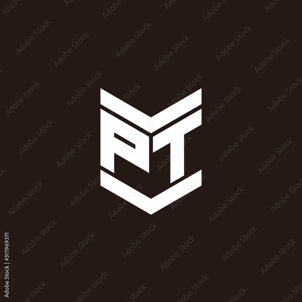 Logo alphabet monogram with emblem style Logo alphabet monogram with emblem style
