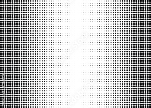 Abstract halftone dotted background. Monochrome pattern with dot and circles. Vector modern futuristic texture for posters, sites, business cards, postcards, interior design, labels and stickers.