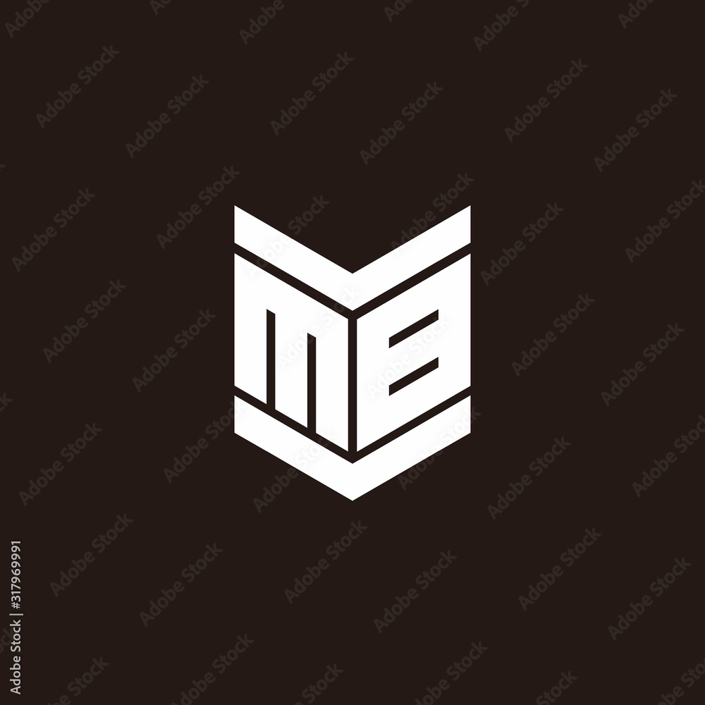 Logo alphabet monogram with emblem style Logo alphabet monogram with emblem style