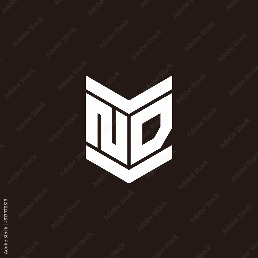 Obraz premium Logo alphabet monogram with emblem style