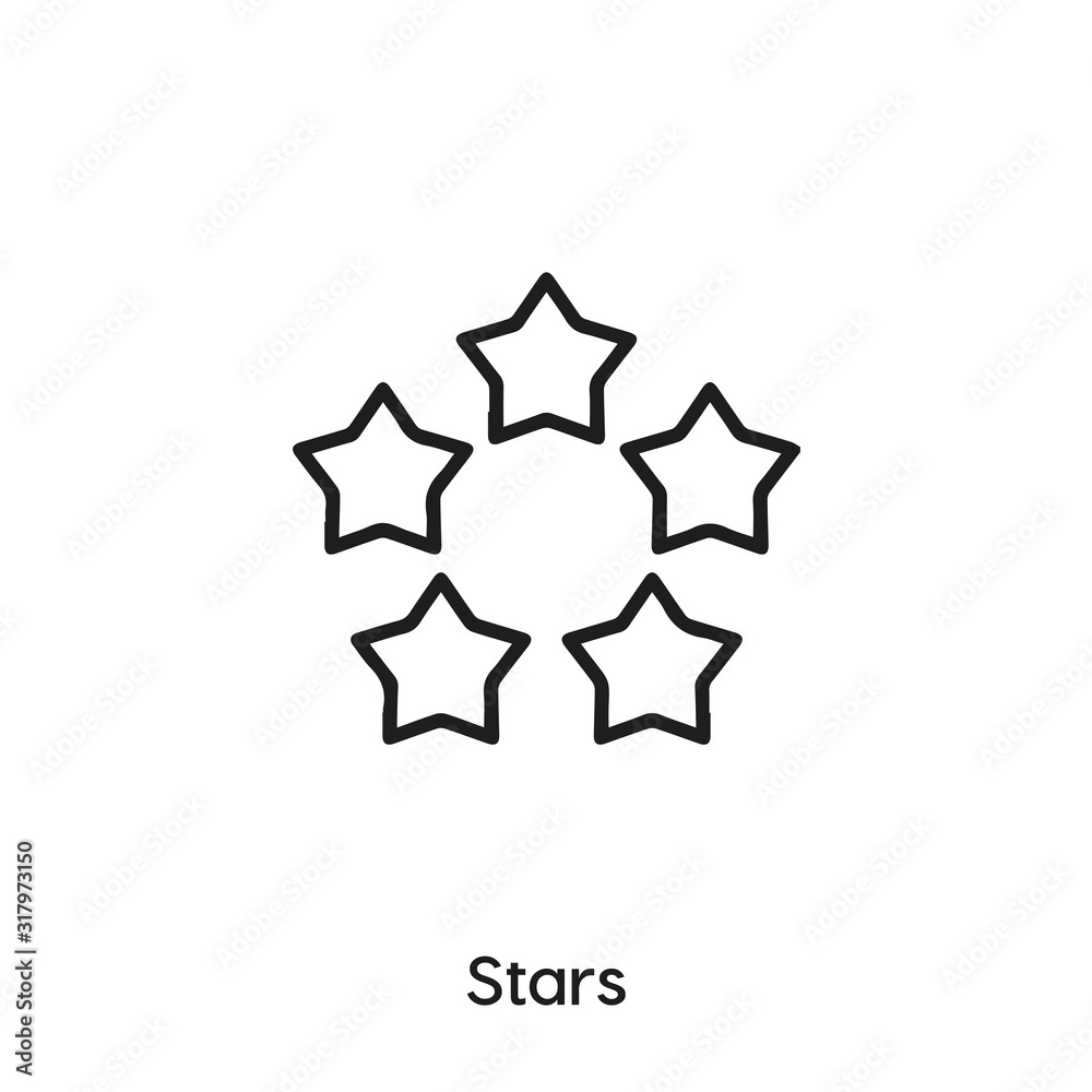 stars icon vector . stars symbol sign