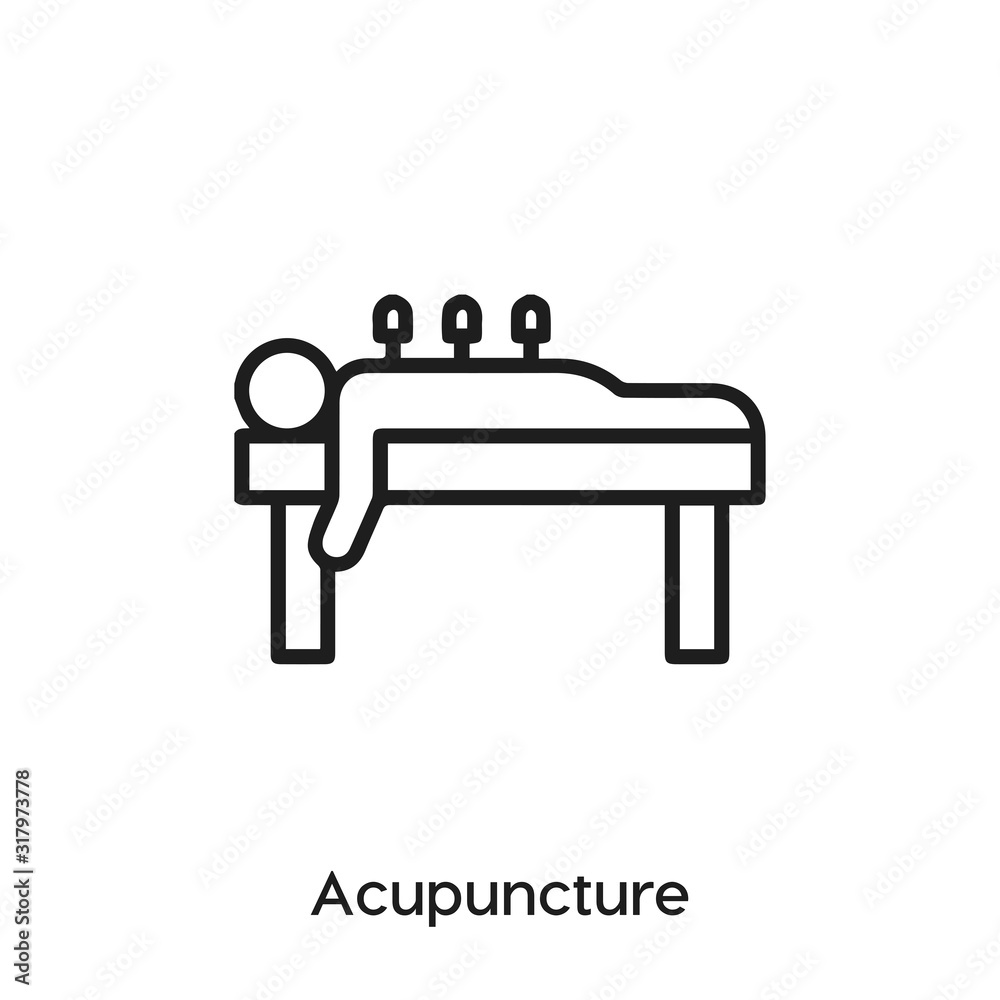 acupuncture icon vector. acupuncture symbol sign acupuncture icon vector. acupuncture symbol sign