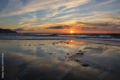 Beautiful Sunset, Torrance Beach, Los Angeles County, California © A. La Canfora