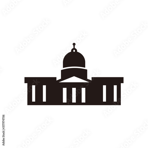 Capitol Building vector icon symbol illustration