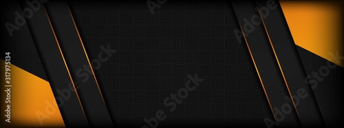 abstract dark overlap layer background with light orange