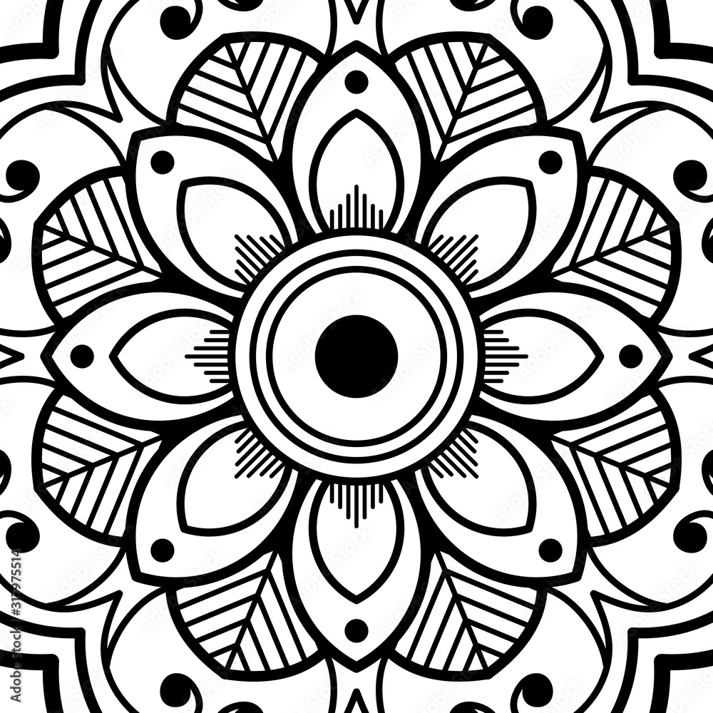 Mandala decorative ornament. Can be used for greeting card, phone case print, etc. Hand drawn background Mandala decorative ornament. Can be used for greeting card, phone case print, etc. Hand drawn background