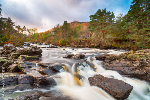 The Falls of Dochart at Killin on the western edge of Loch Tay photo