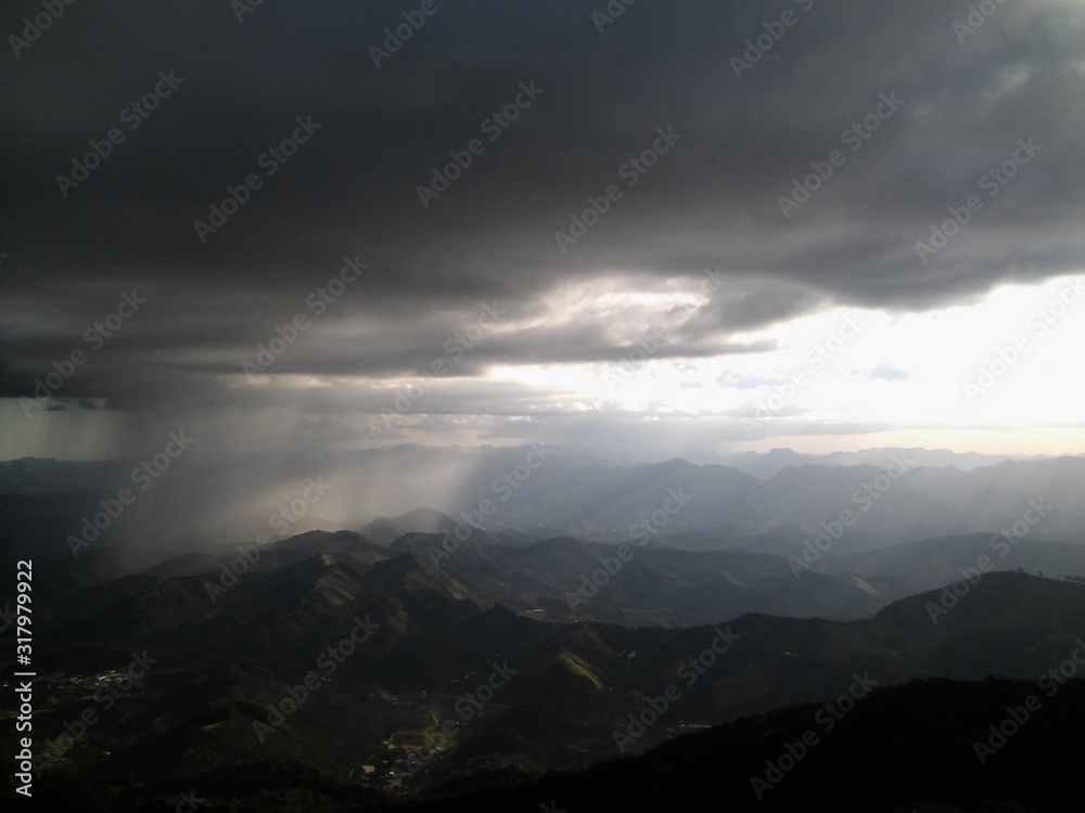 Fototapeta premium Rain cloud, block of water