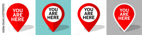  You are here, marker location Icon
