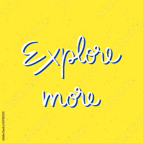 Explore more hand lettering on abstract yellow background