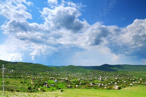 Small village located in mountains