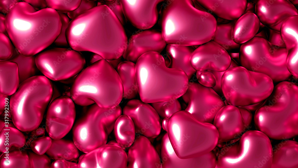 Beautiful golden background with hearts, Happy Valentine's Day! 3d illustration, 3d rendering. Beautiful golden background with hearts, Happy Valentine's Day! 3d illustration, 3d rendering.