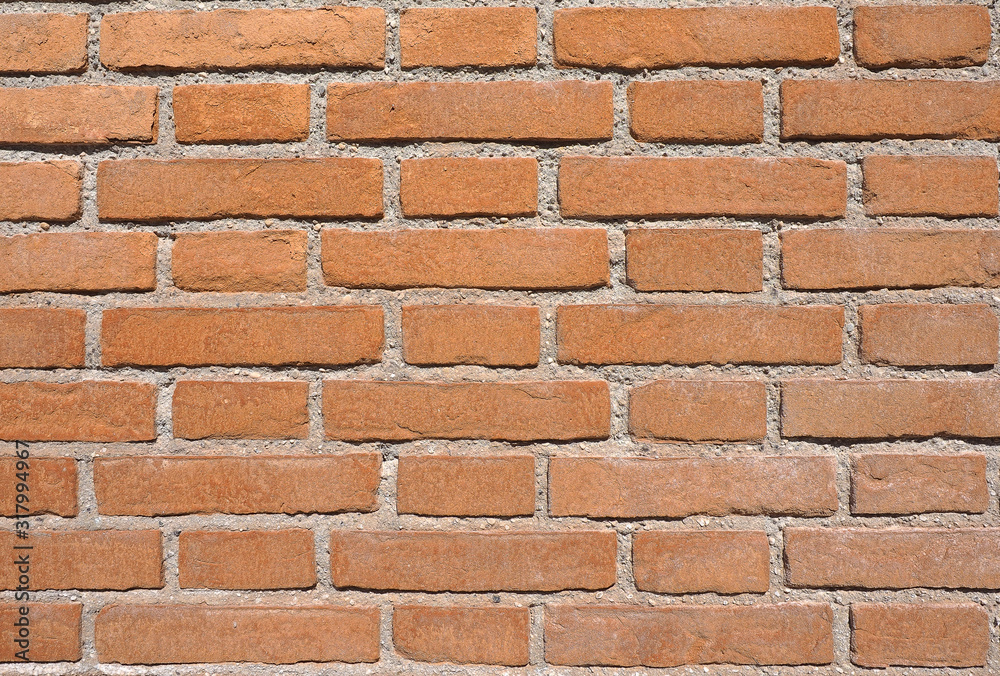 Red brick wall background