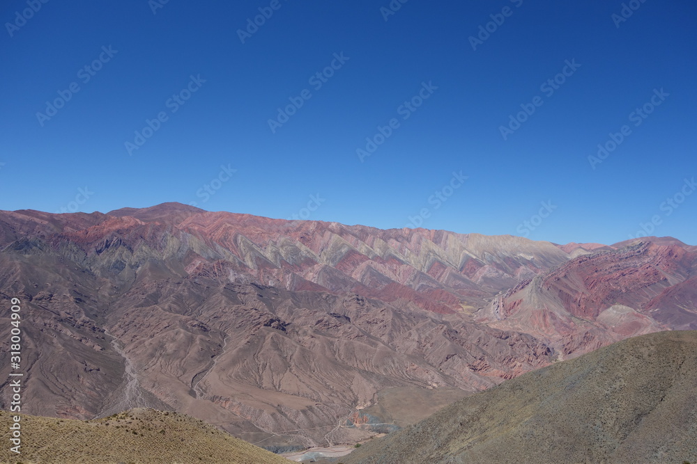 stripes and colors, Cierro 14 colores (fourteen colors hill) - humahuaca, north of argentina