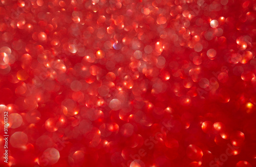 Red shiny glitter abstract texture background.