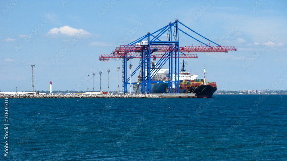 ship in port, Odessa, Ukraine