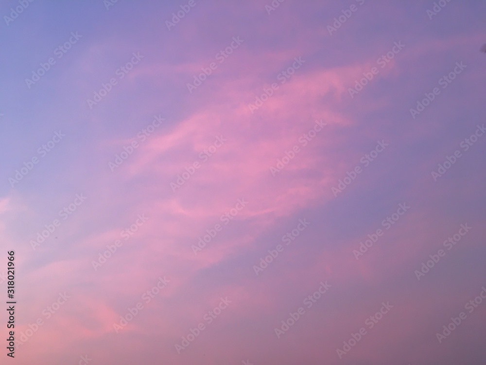 pink and purple sky at sunset 