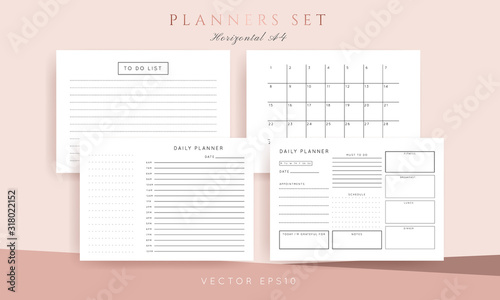 Planner sheet vector