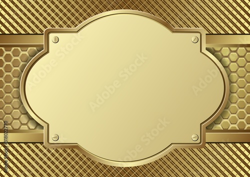 golden plaque