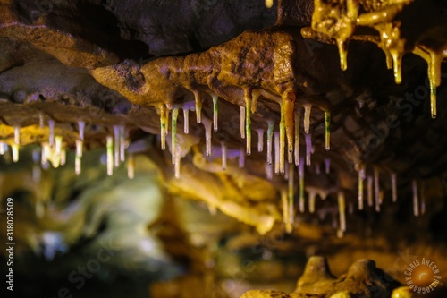 Cave at night