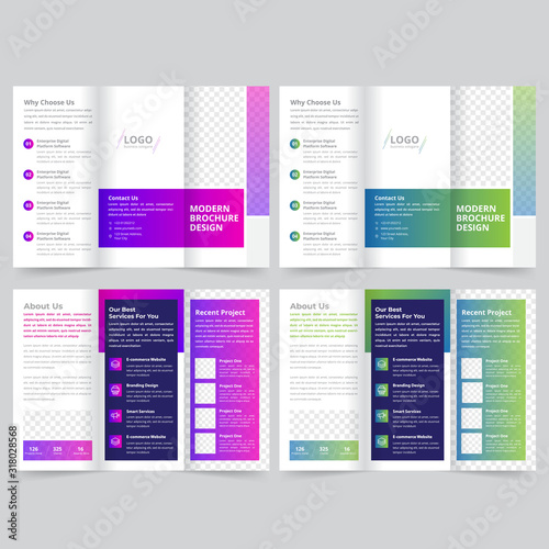 business trifold brochure template