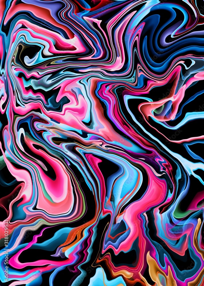 Colorful abstract painting, greeting card design Colorful abstract painting, greeting card design