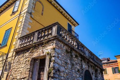 Details of Old Italian Building with Lot Of Windows and Balkon