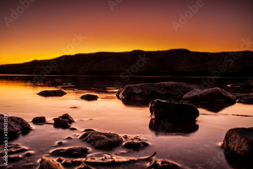 Sun Setting Over Colorado River 